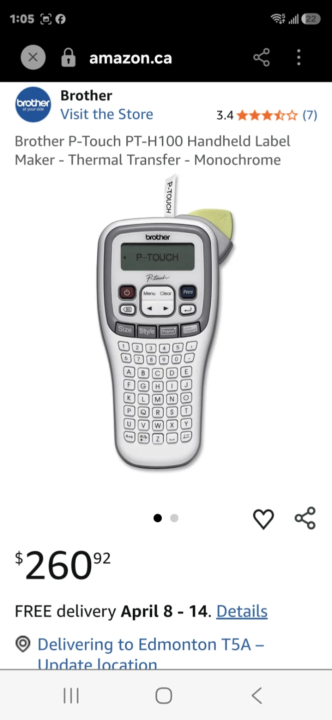 Brother P-touch PT-H100 Label Maker - photo 4