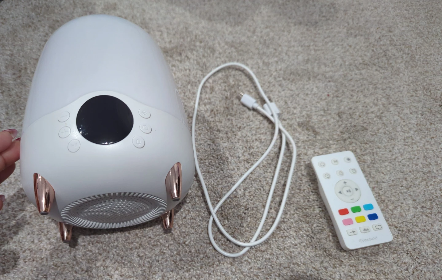 Sunrise Alarm Clock Speaker and Lamp with Remote - photo 2
