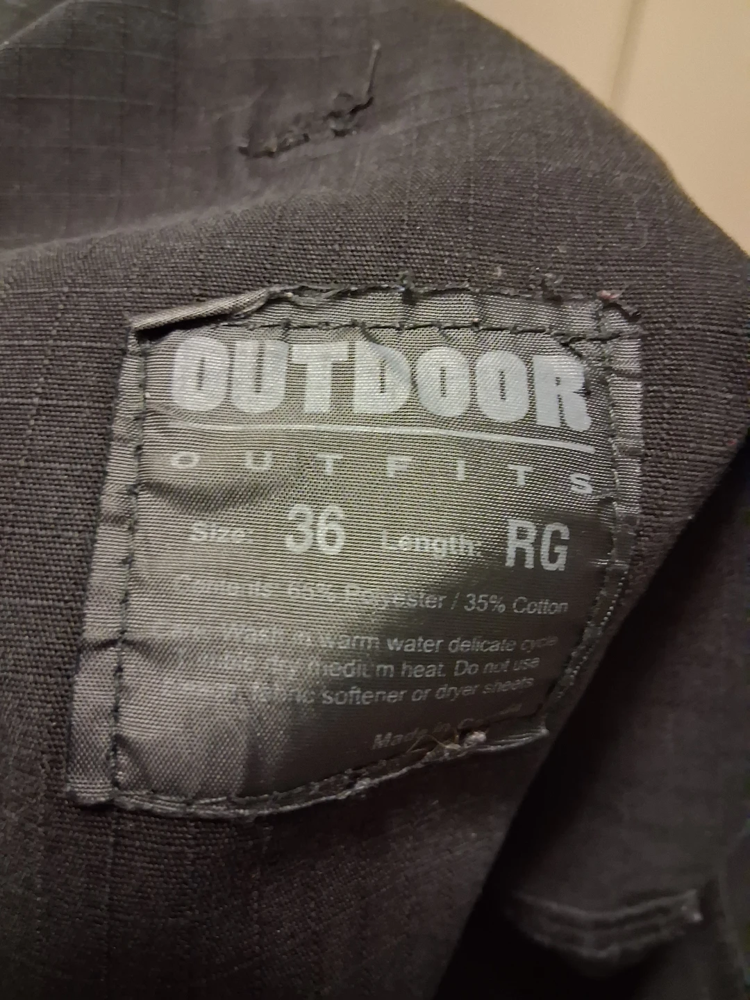 Outdoor Outfits Black Cargo Pants Size 36 Reg - photo 5