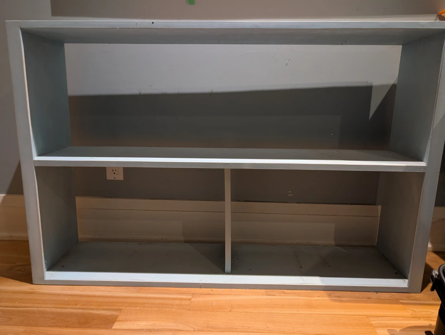 Light Blue Two-Tier Shelf Unit - photo 2