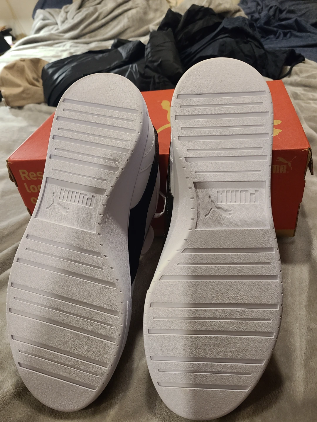NEW ! Puma Caven White-Black-Black Sneakers - Size 10.5 - photo 3