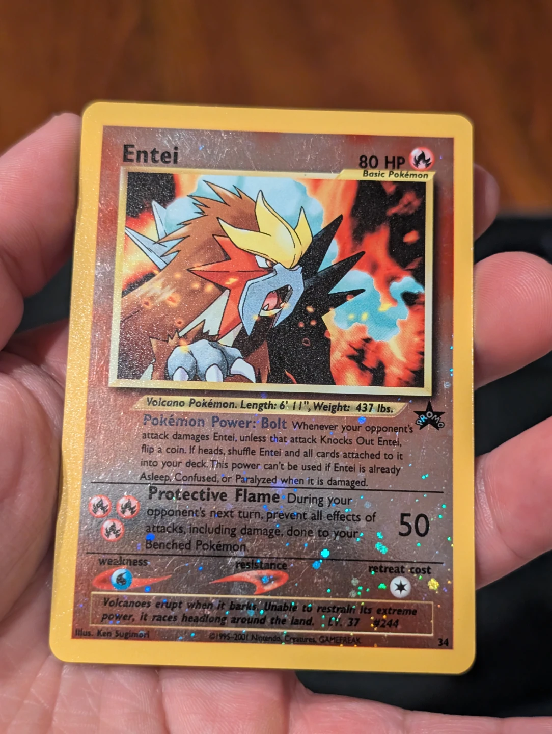 Entei WOTC Promo 34 - Pokemon - photo 3