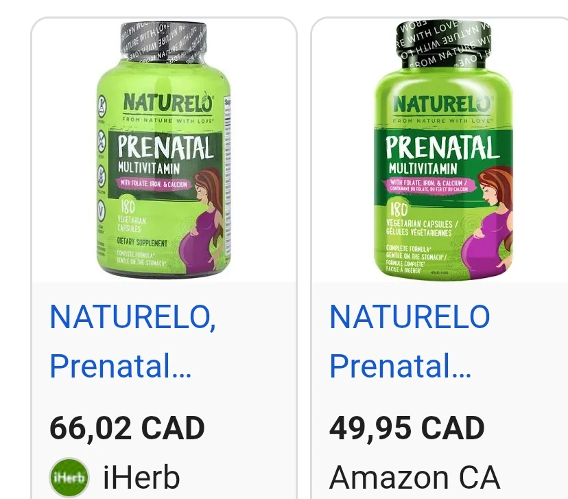Naturelo Prenatal Multivitamin - 180 Vegetarian Capsules