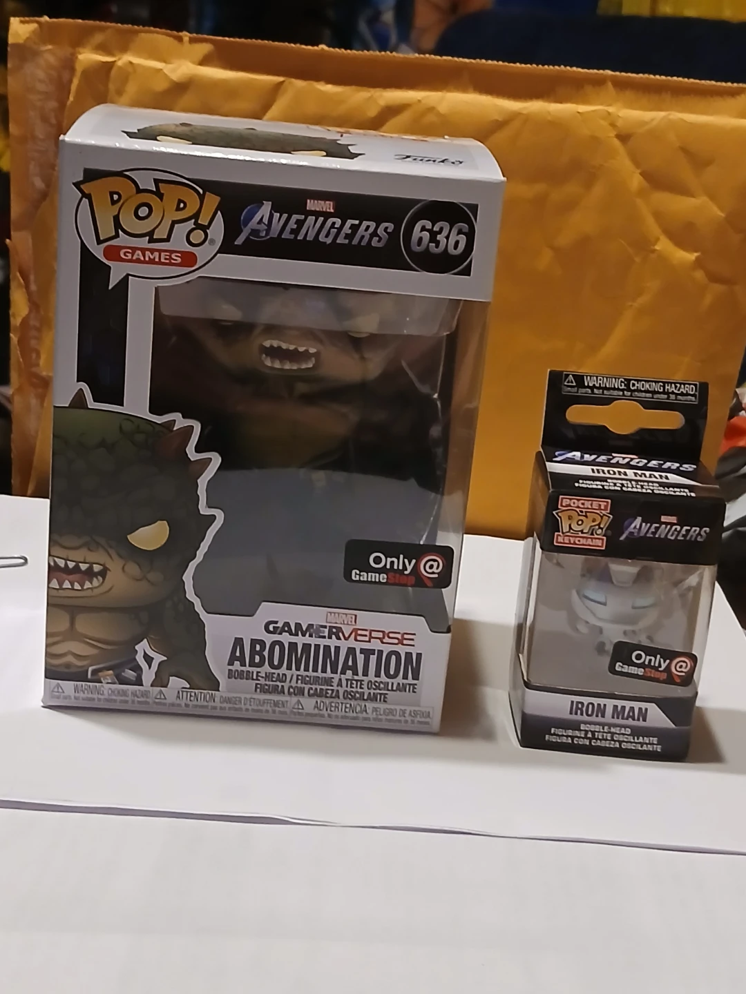 Pop avengers 636. And a iron man keychain