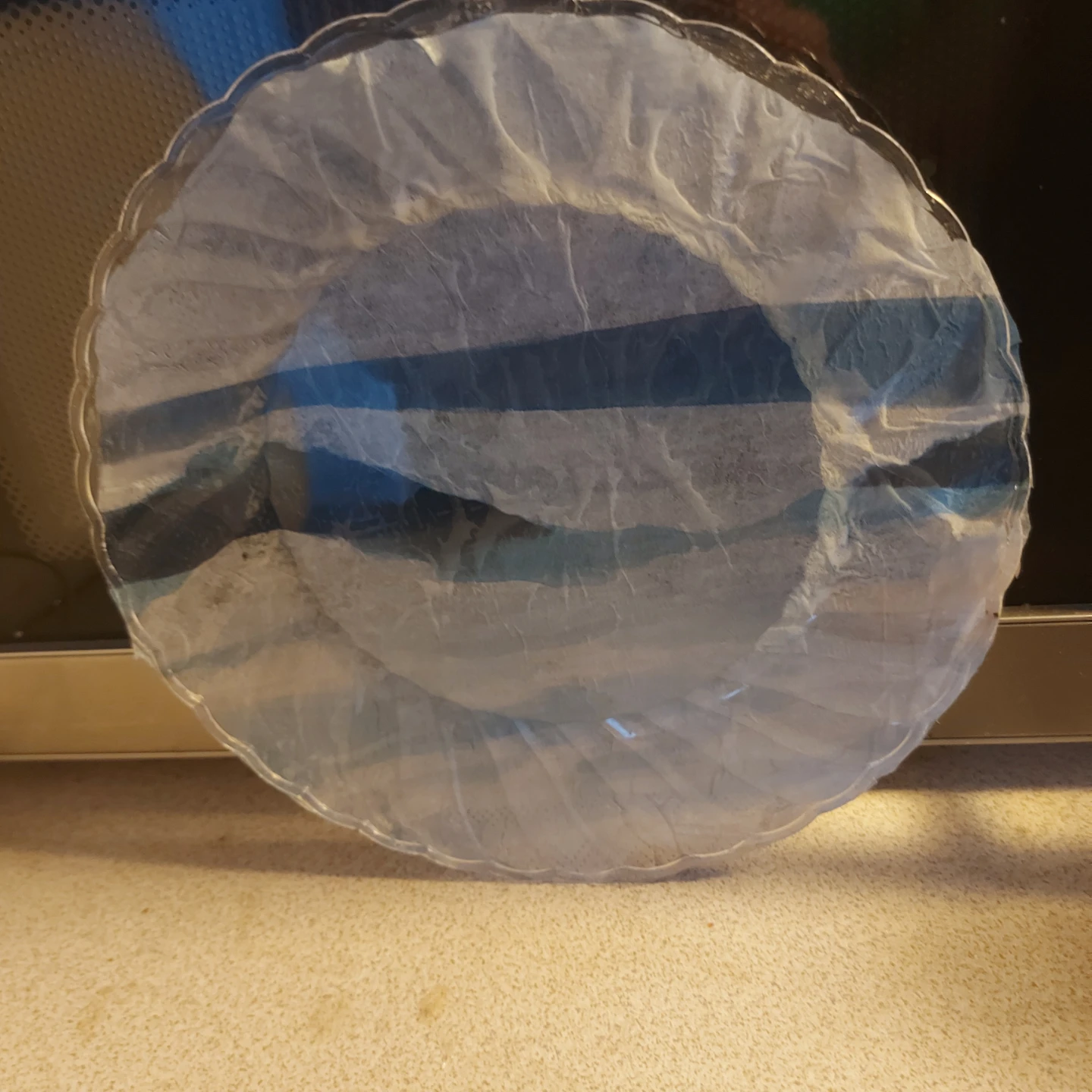 Decorative Glass Plate - Deer and Forest Scene