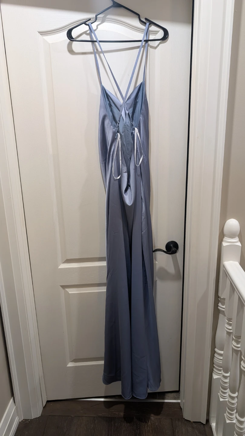 Brand new satin dusty blue dress - size US 16 - photo 2