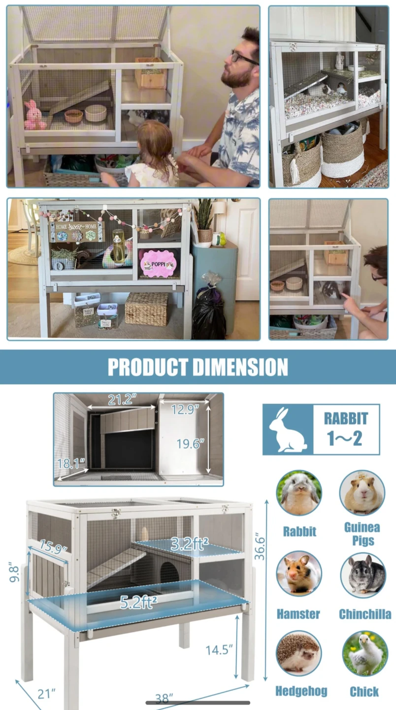 Archie & Oscar Bremond Rabbit Hutch With Legs