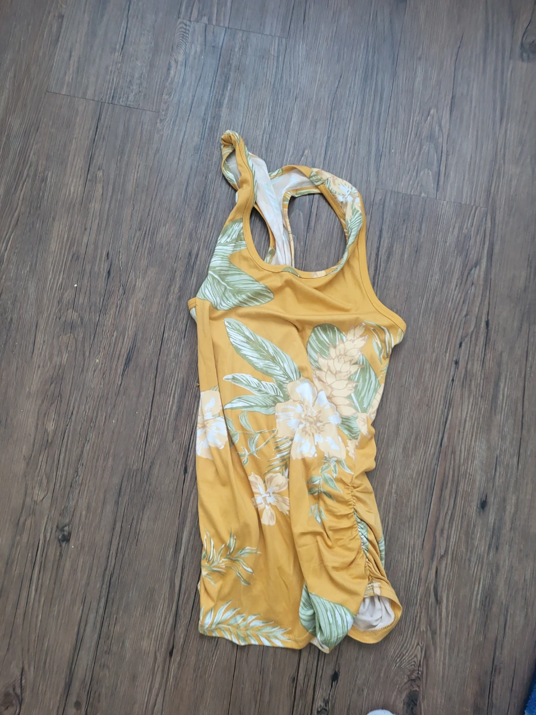 Yellow Floral Tank Top