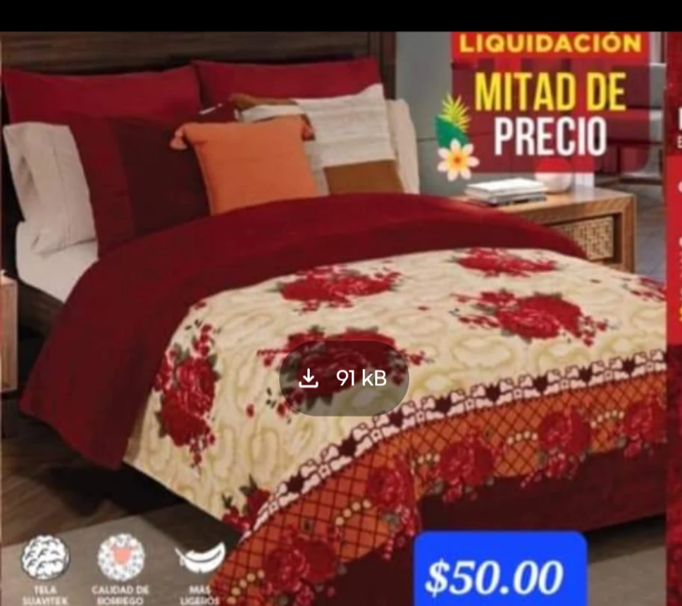 Floral Comforter Set $35