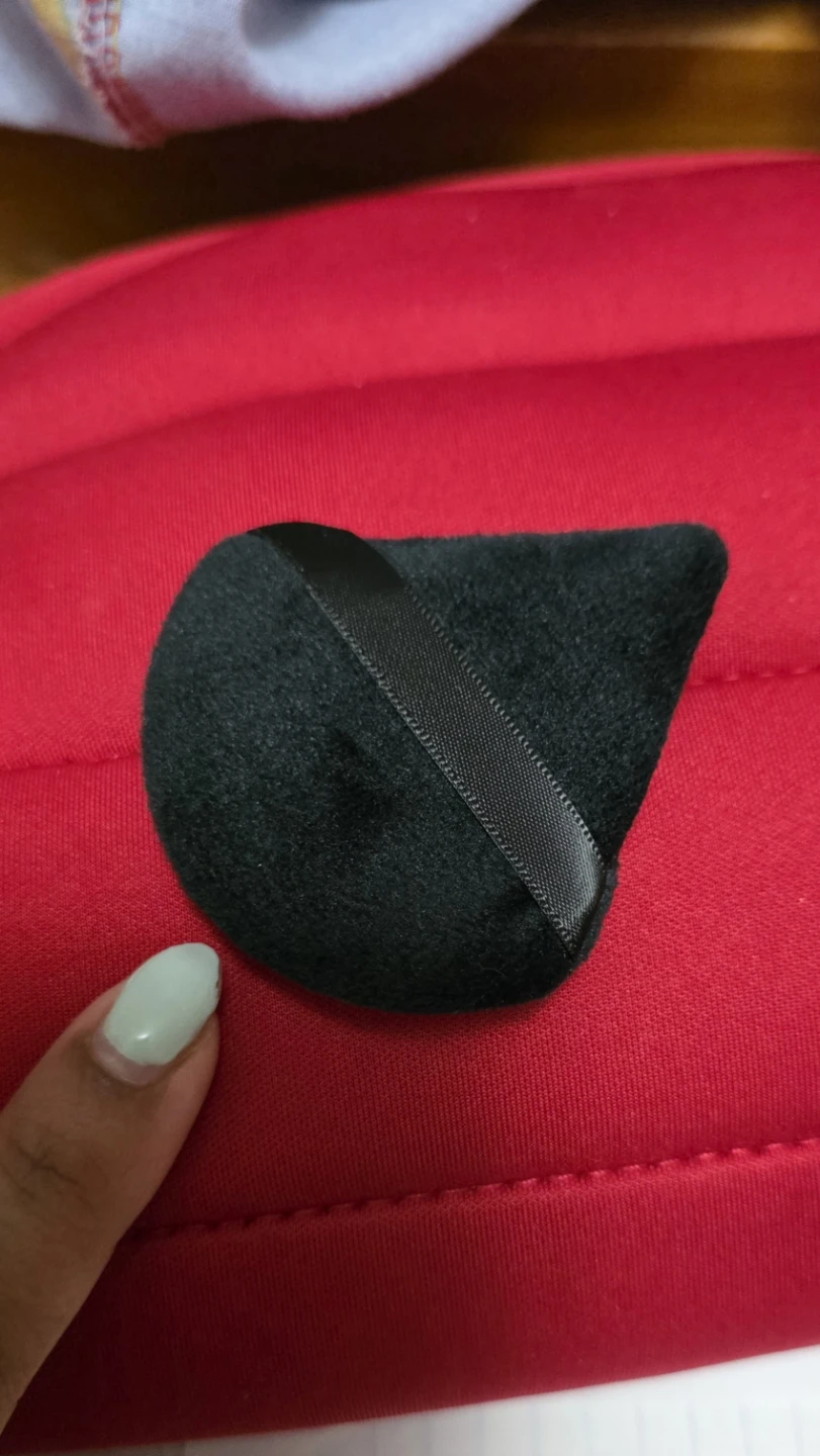 Pickup / 📦 - 2 pc - Black Velour Makeup Puff