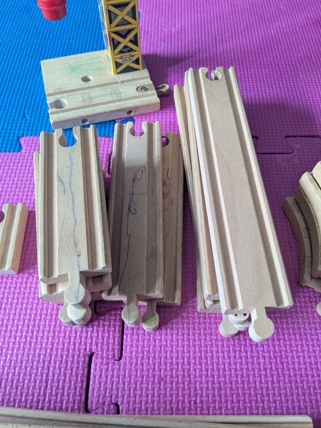 Wooden Train Set & Toy Cars - photo 3