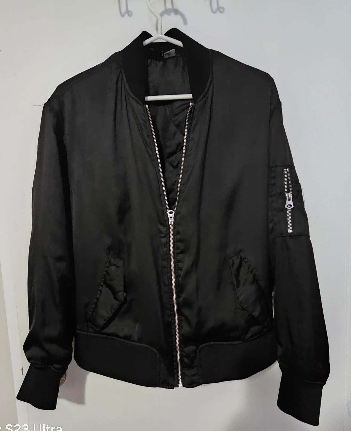 H&M Divided Black Bomber Jacket - US Size 2