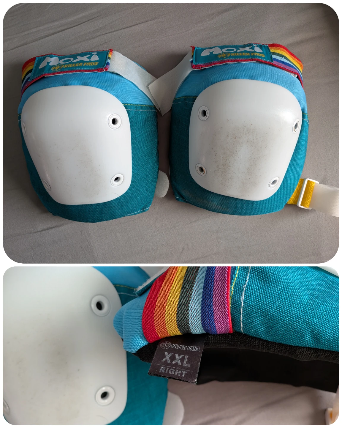 Killer 187 Moxi Roller Derby Pads - Knee Elbow Wrist XXL/L - photo 2