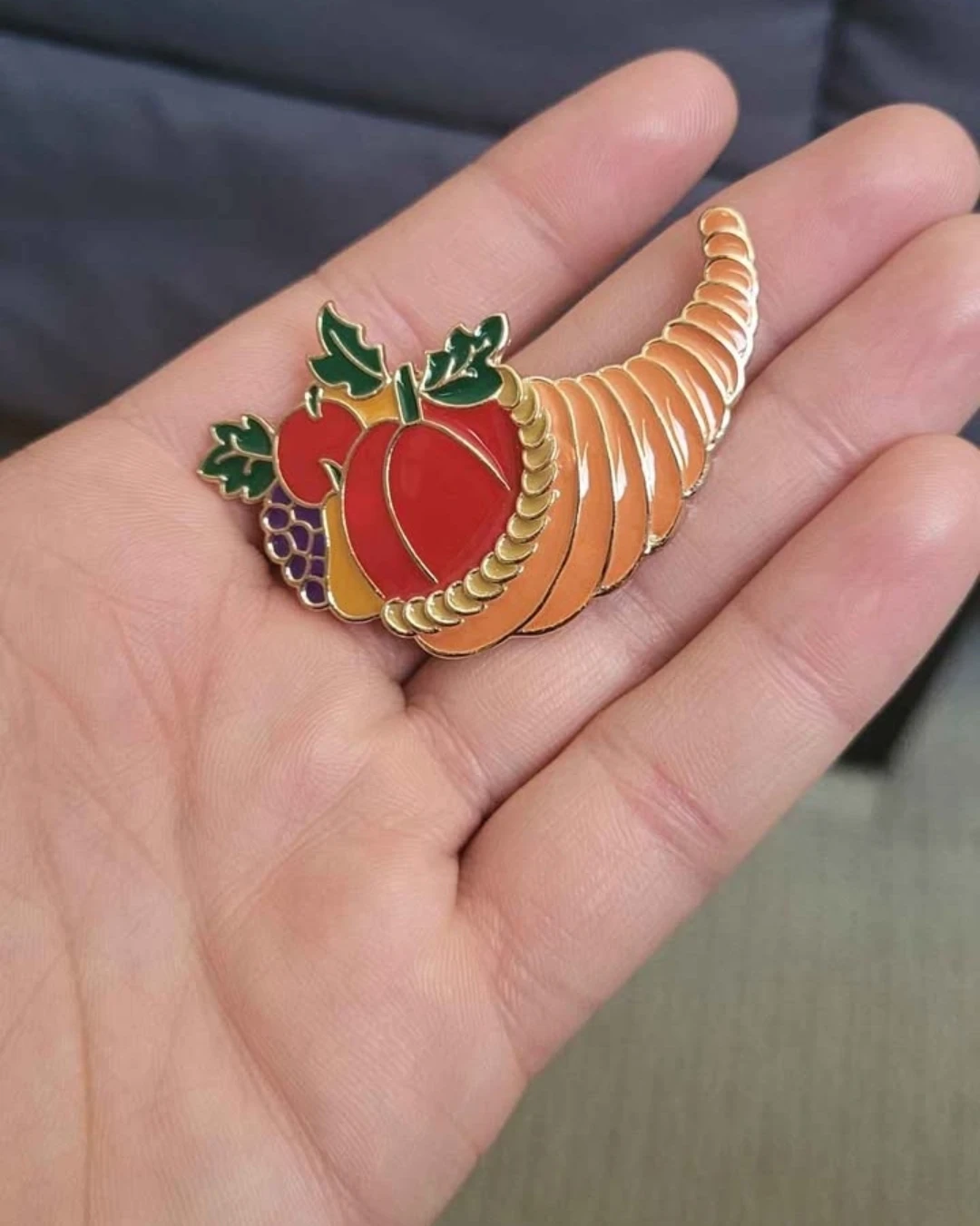Cornucopia Brooch