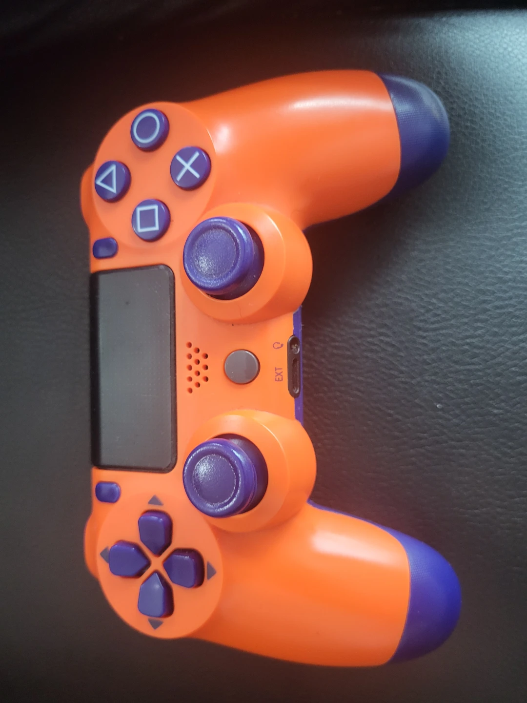Orange and Blue Wireless Controller for PlayStation 4
