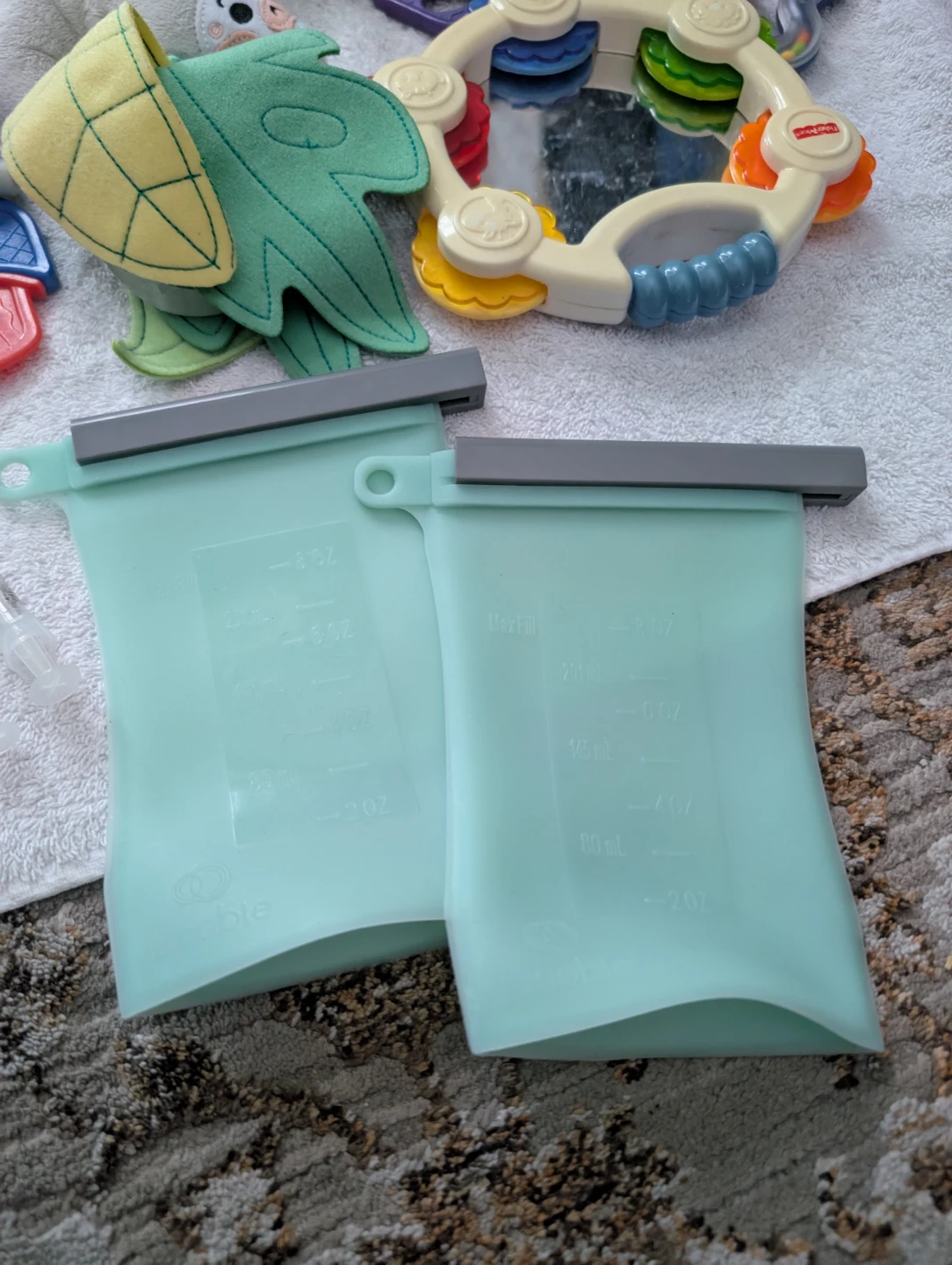 Reusable Silicone Food Pouches (Set of 2)