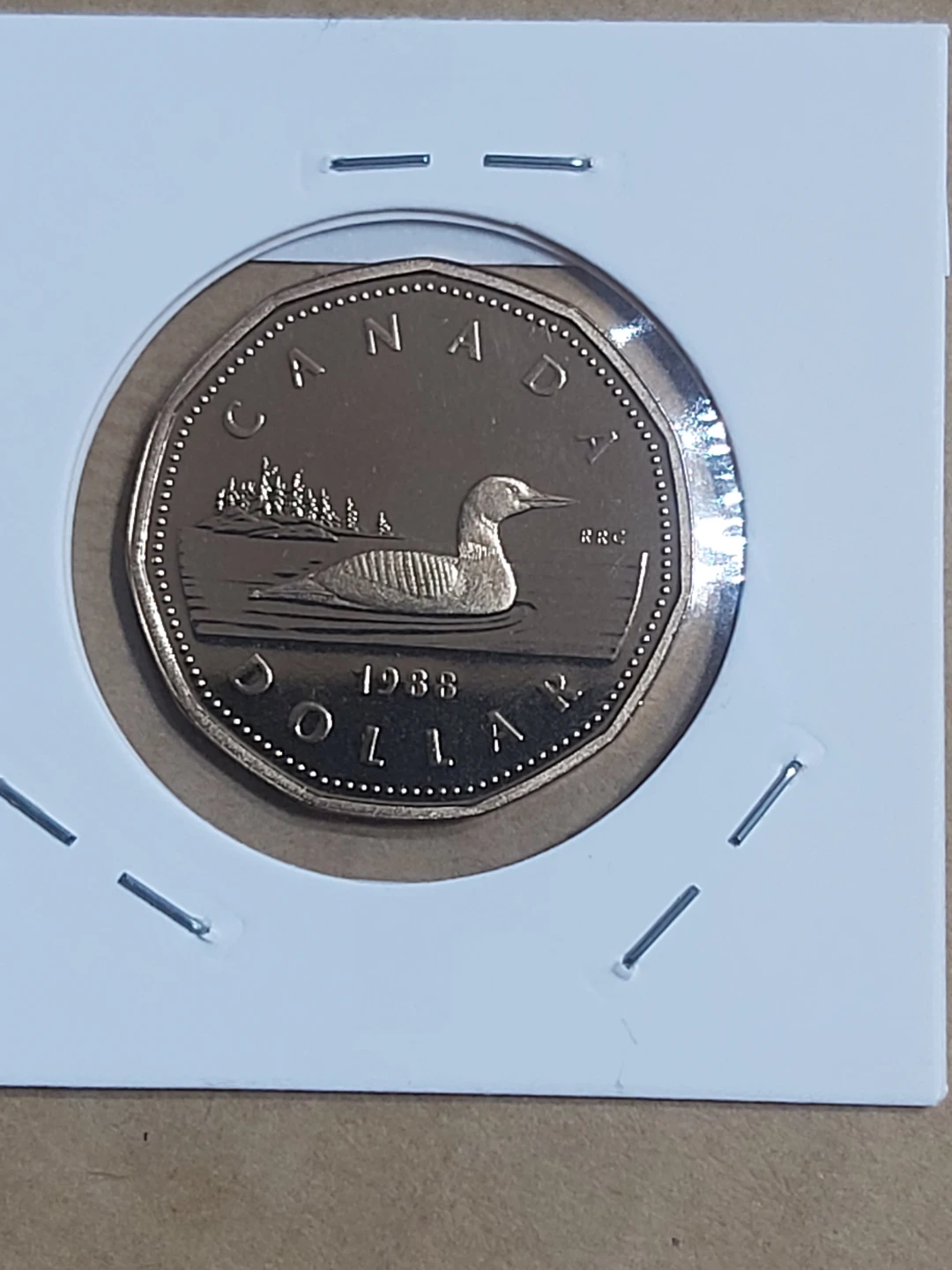 1988 Canada $1 Dollar Coin Uncirculated Royal Canadian Mint - photo 2