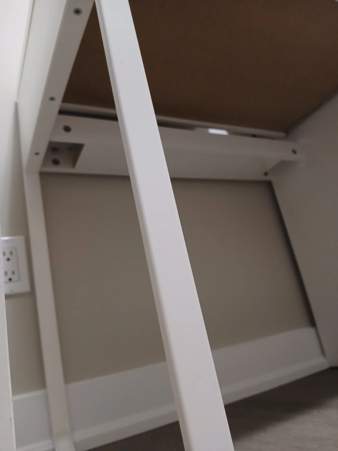 White IKEA Micke Desk with Drawers and Cabinet - photo 4