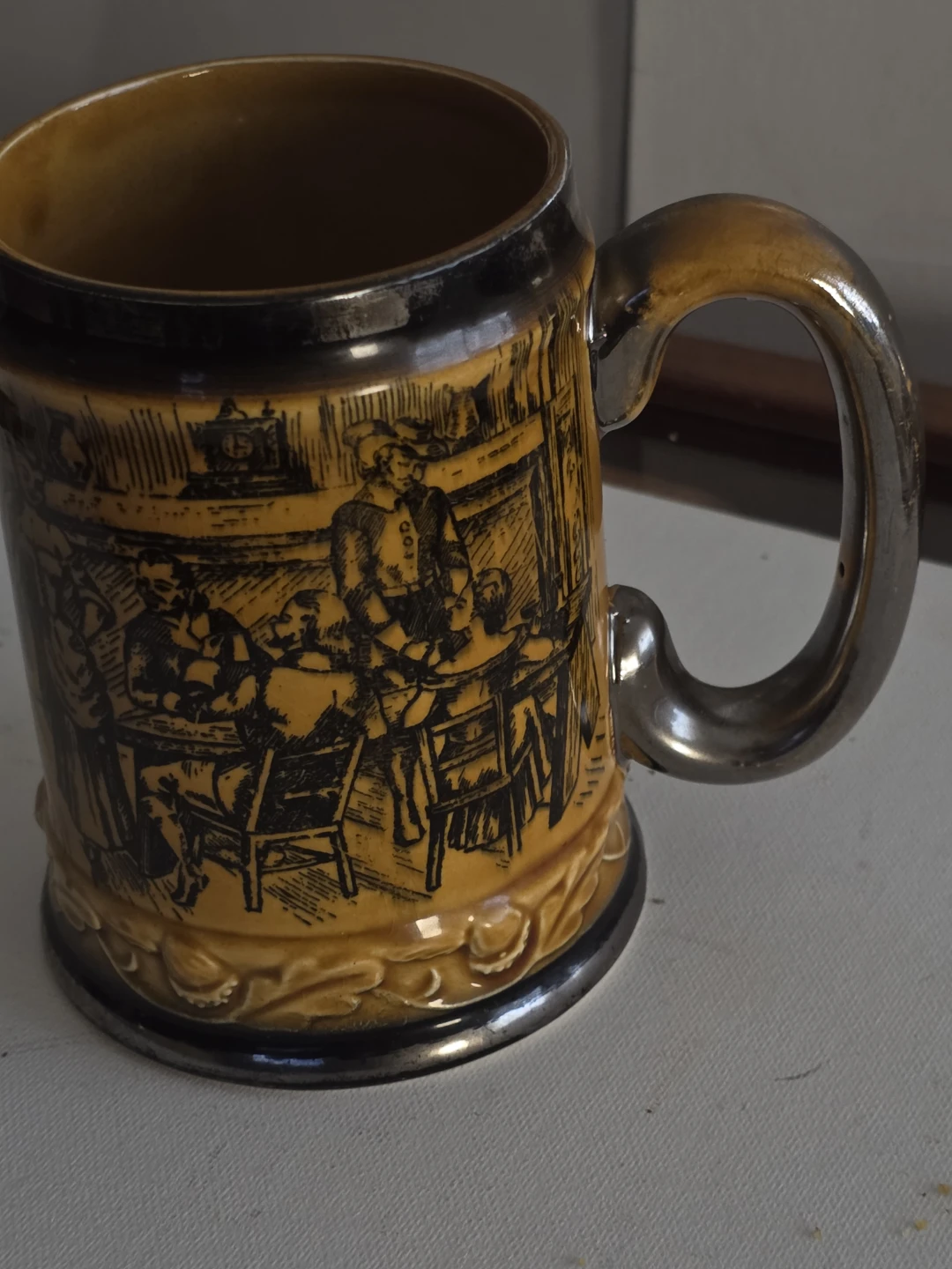 Vintage Hand Painted Beer Stein Mug from Japan