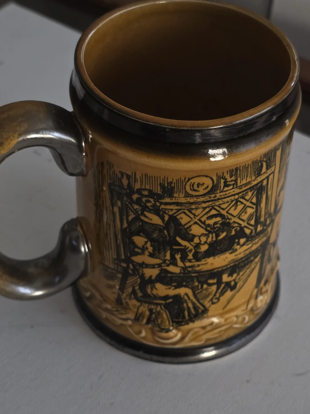 Vintage Hand Painted Beer Stein Mug from Japan - photo 2