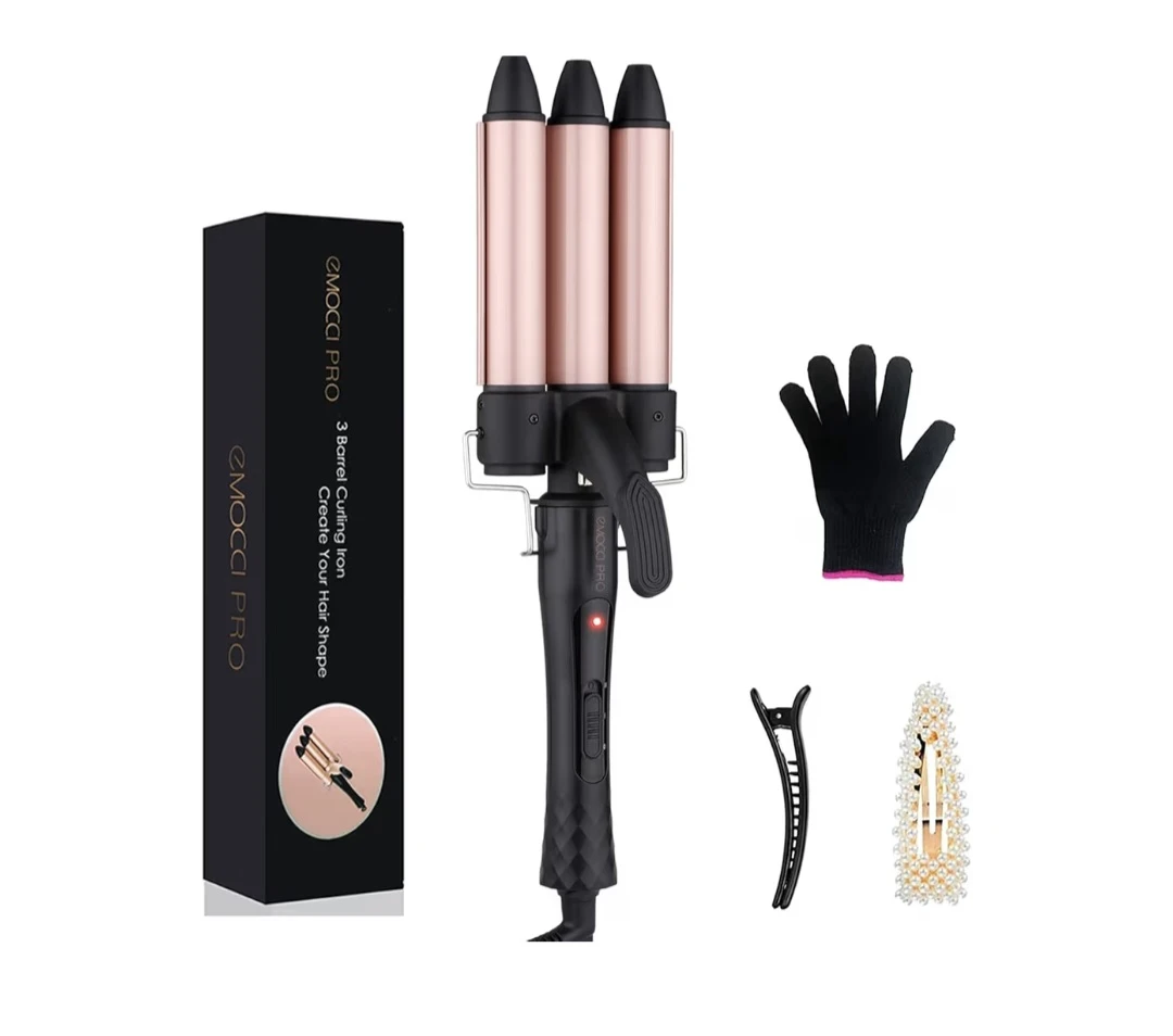 3 Barrel Ceramic Curling Iron Wand