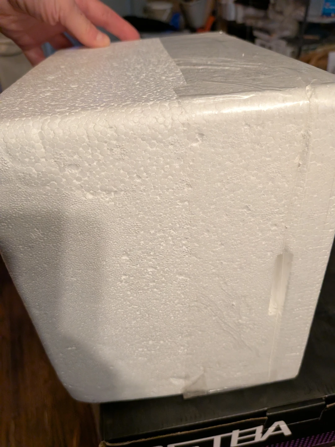 Set of two small white Styrofoam Cooler Boxes - photo 4