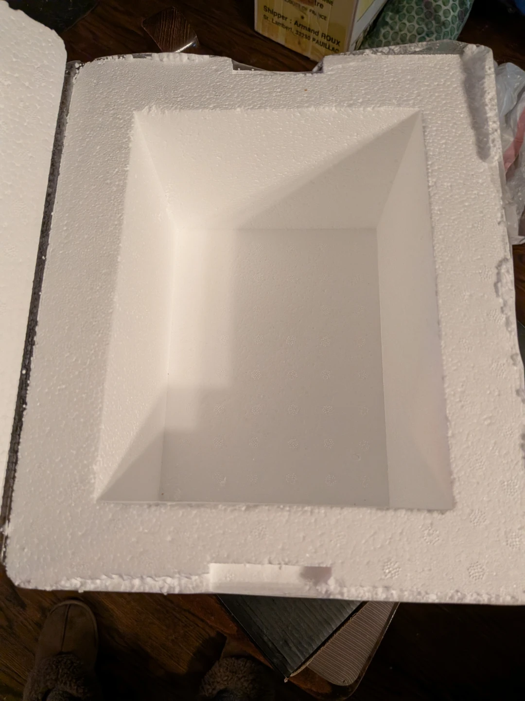 Set of two small white Styrofoam Cooler Boxes - photo 5