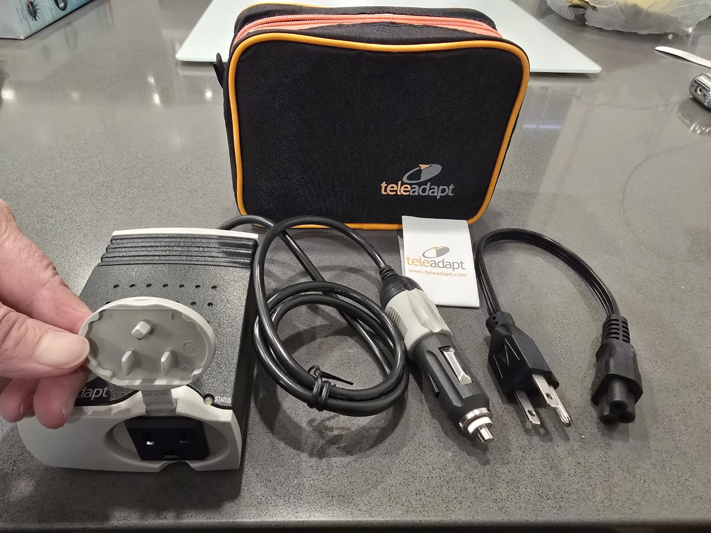 Teleadapt APC Travel Power Adapter / Car Inverter Set