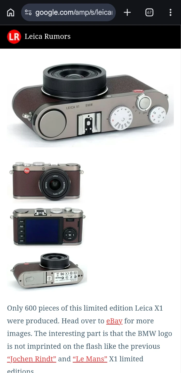 Leica X1 BMW Limited Edition Camera Kit with Accessories - photo 4