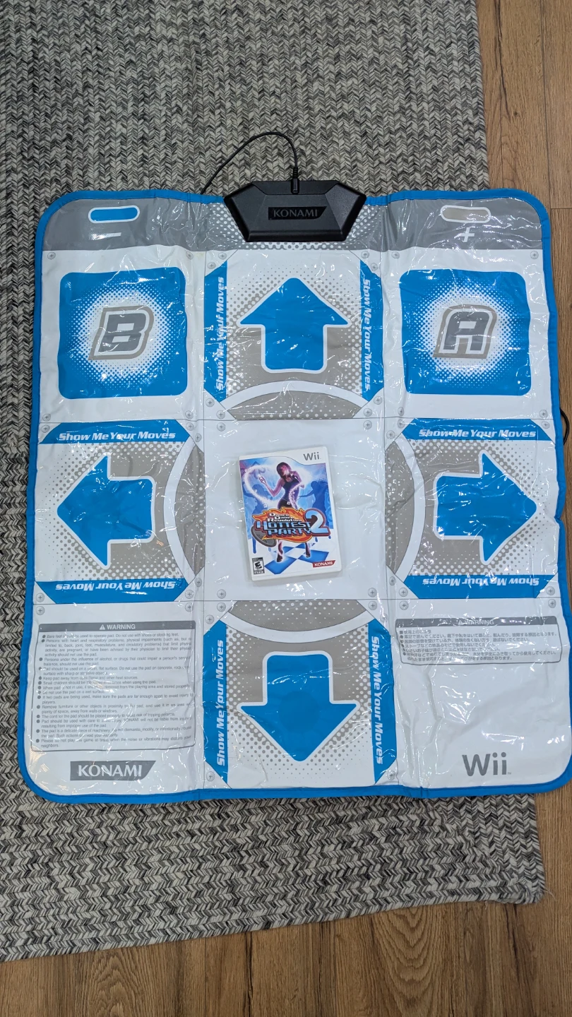 Wii Dance Revolution 2 Game and Dance Pad Bundle