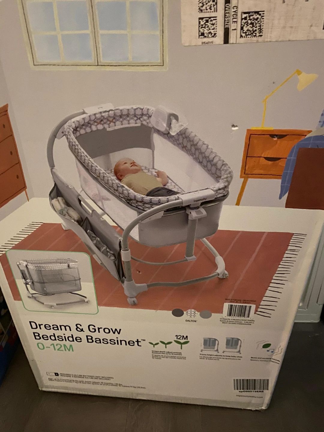 Ingenuity Dream & Grow Bedside Bassinet 0-12M