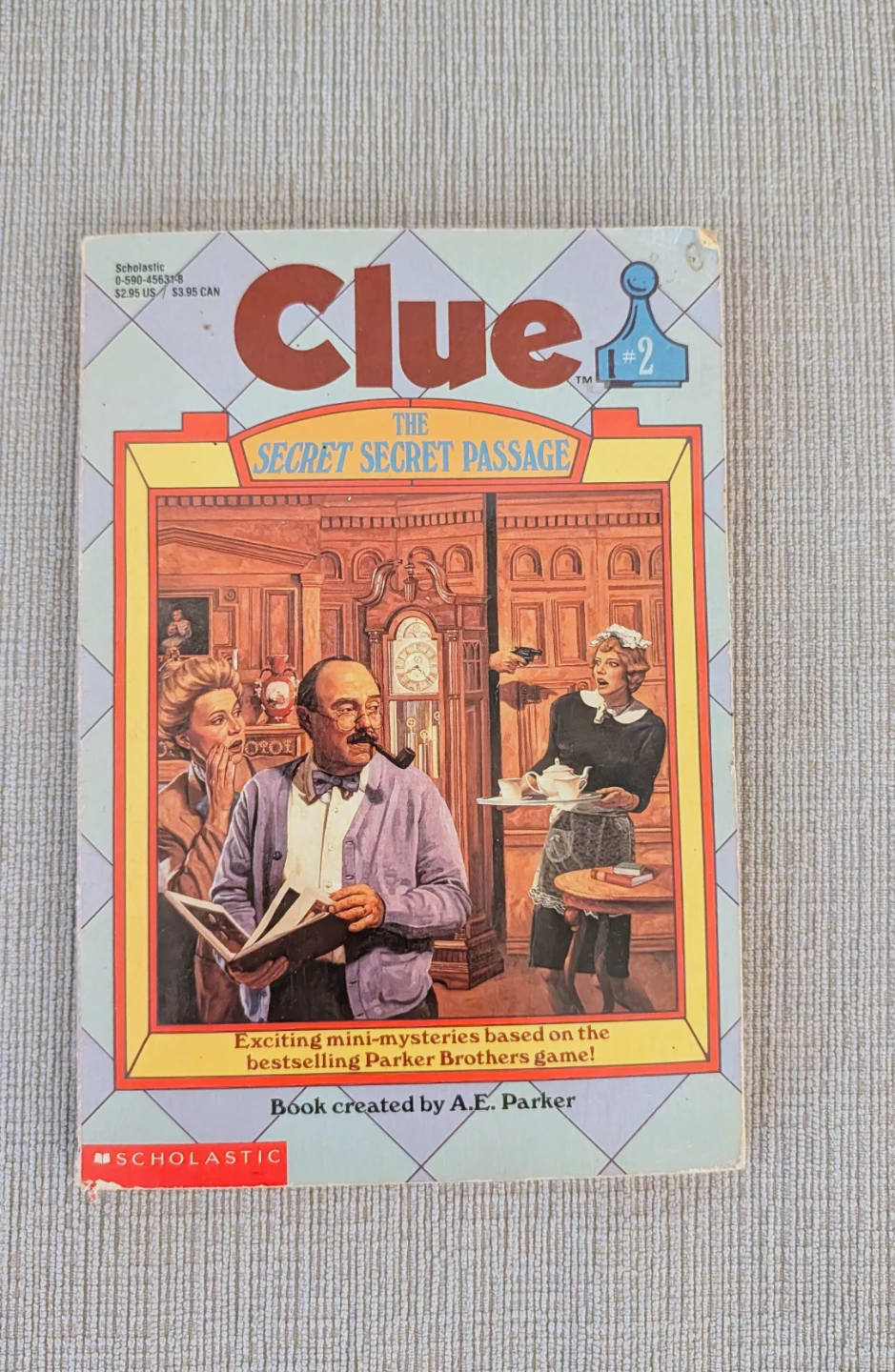 Clue The Secret Secret Passage Book by A.E. Parker