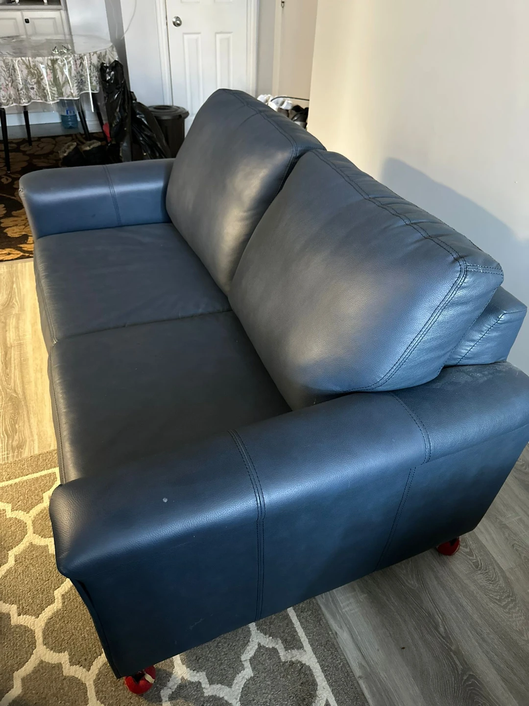 Dark Blue Loveseat Sofa