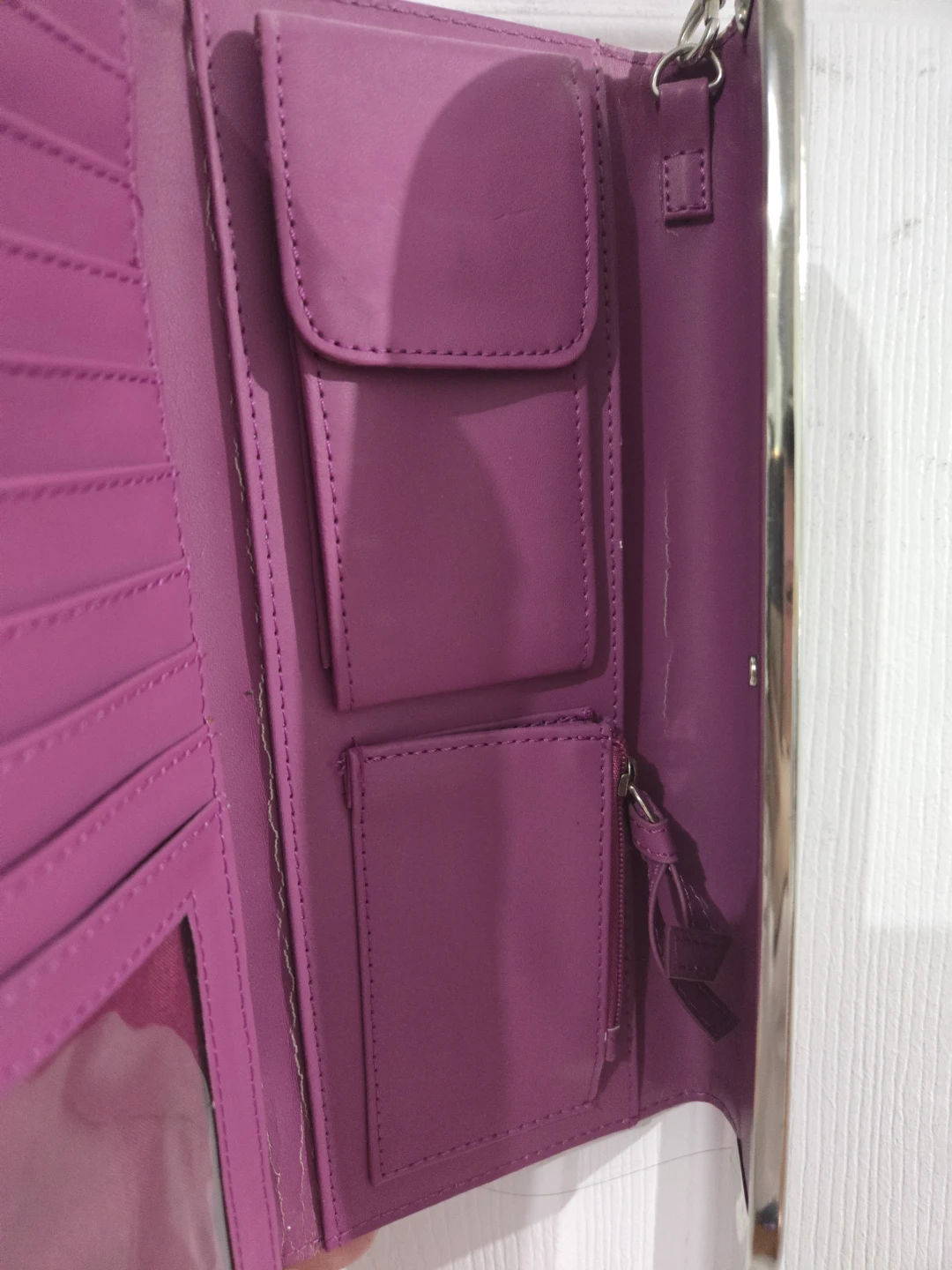 Purple Patent Clutch Wallet - photo 2