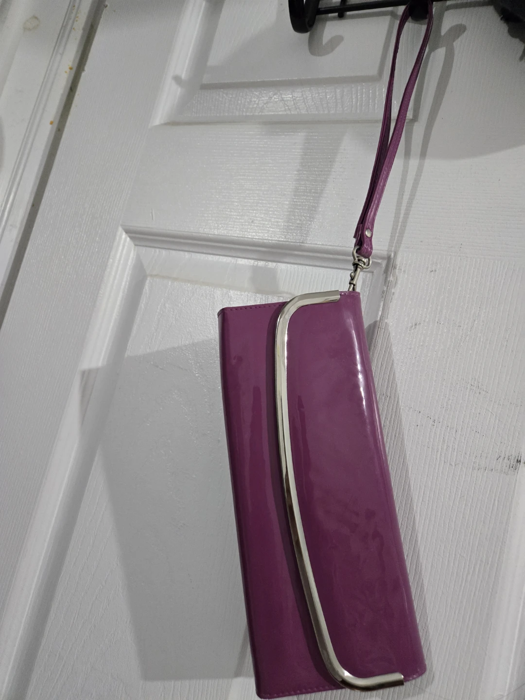 Purple Patent Clutch Wallet - photo 3