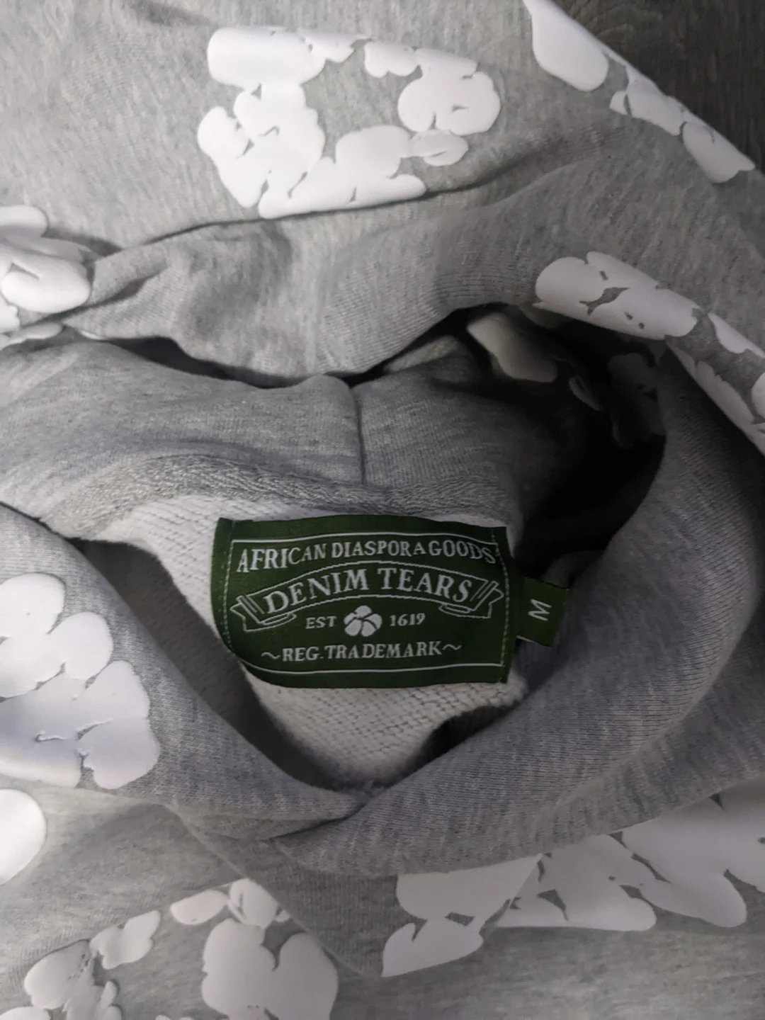 Denim Tears Grey Cloud Hoodie Size M - photo 2