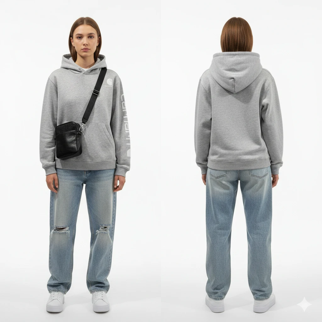 Carhartt Relaxed Fit Graphic Hoodie Size S - Relaxed-Fit - photo 3