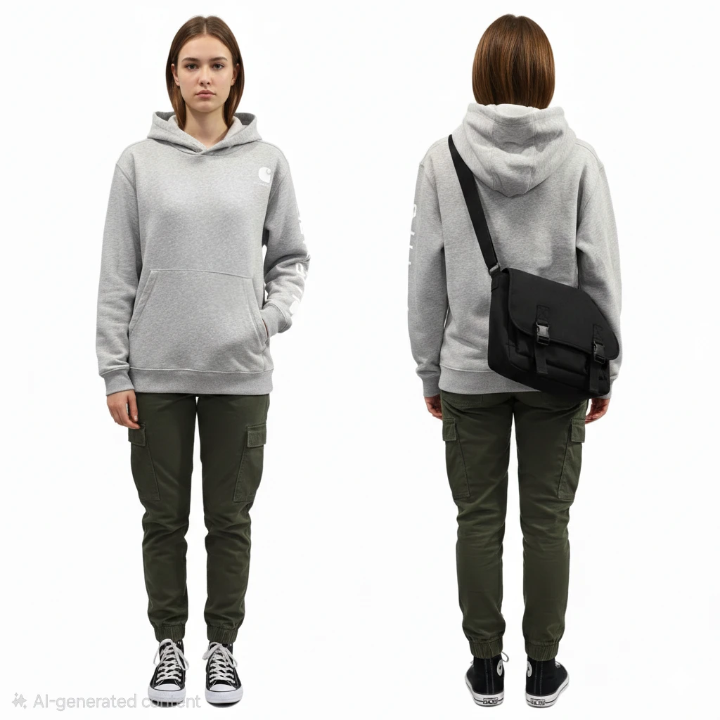 Carhartt Relaxed Fit Graphic Hoodie Size S - Relaxed-Fit - photo 4