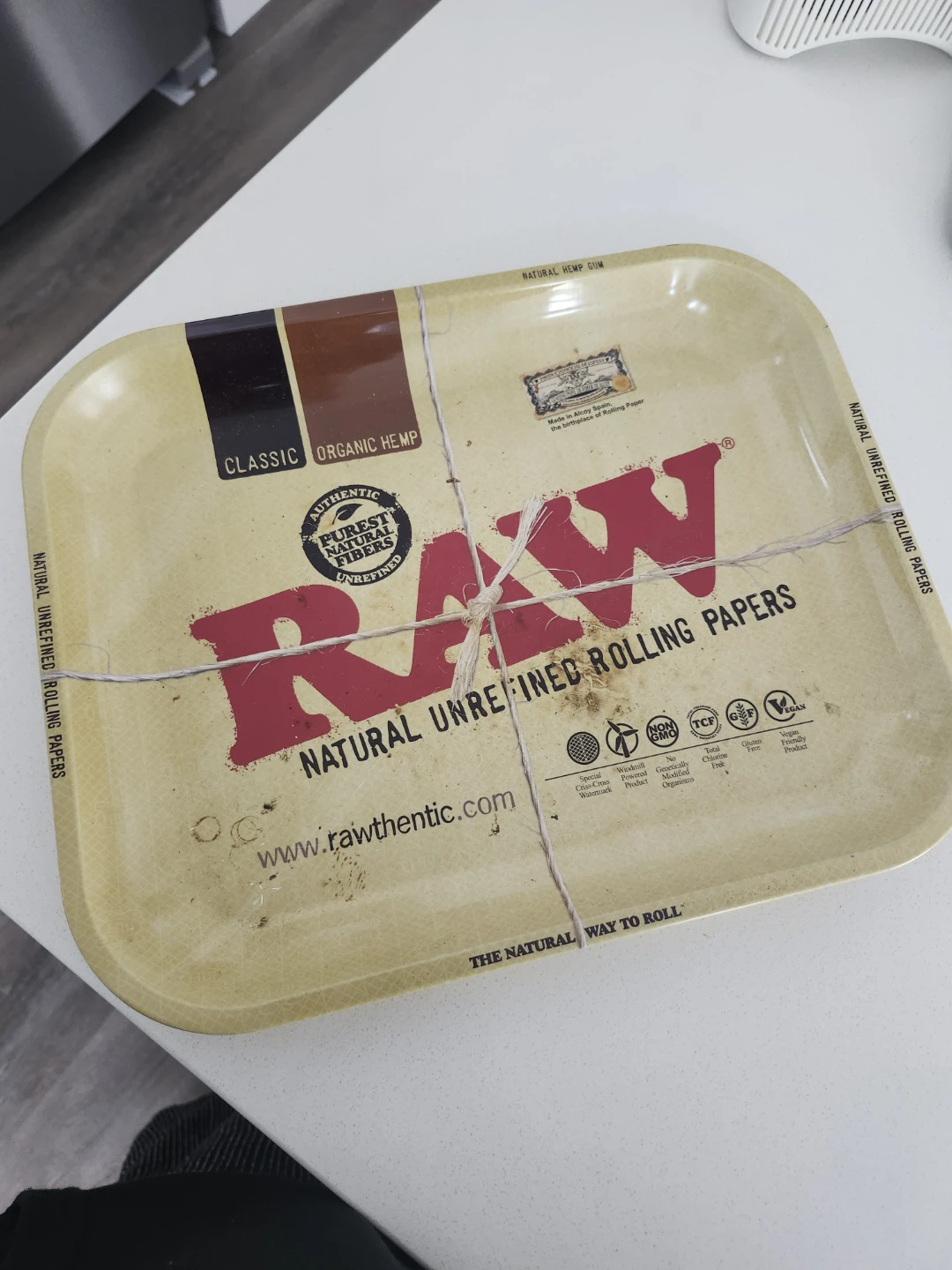 RAW Classic Organic Hemp Rolling Tray