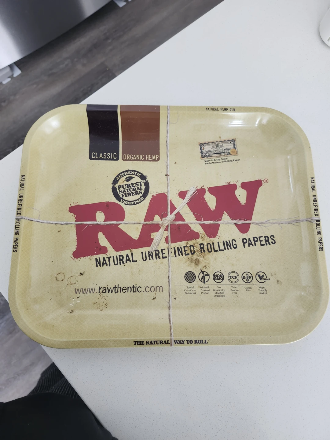 RAW Classic Organic Hemp Rolling Tray - photo 3