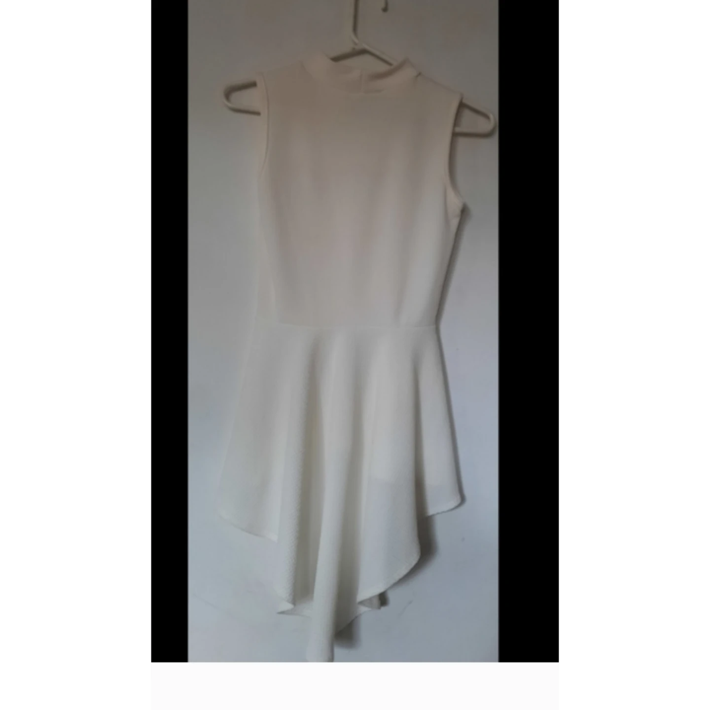 White Sleeveless Mock Neck  Top - photo 2