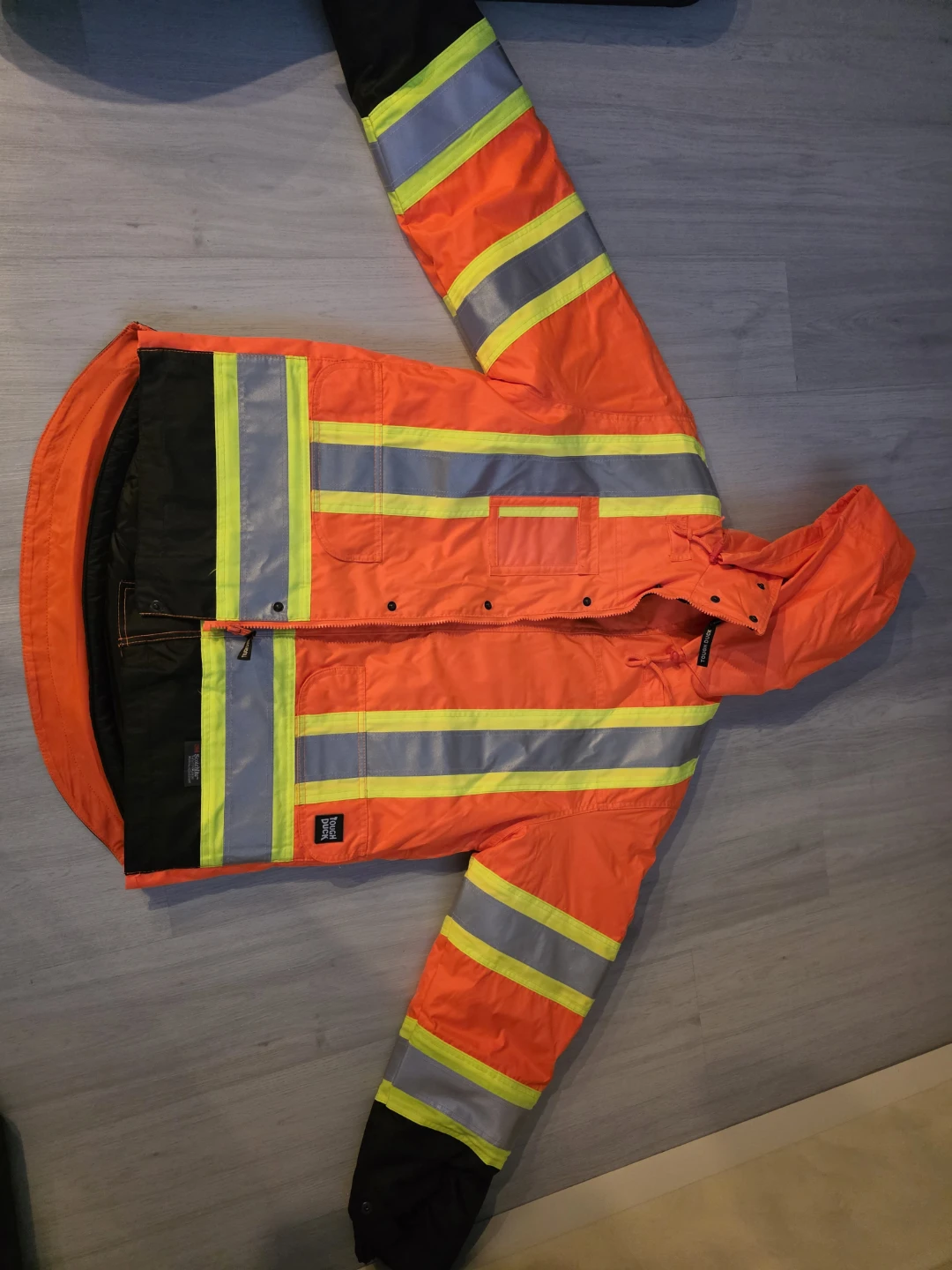 Orange High Visibility Work Jacket