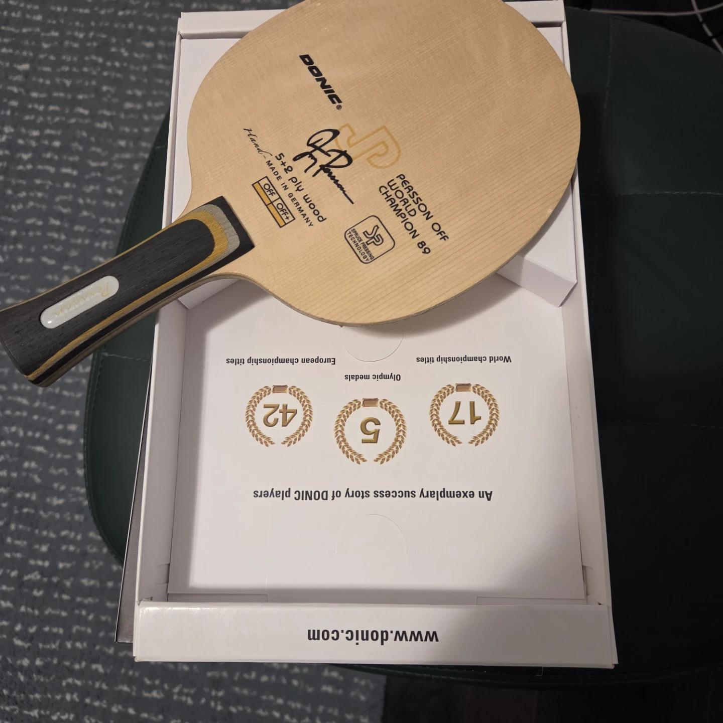 Donic "Persson Off" World Champion 89 Table Tennis Blade