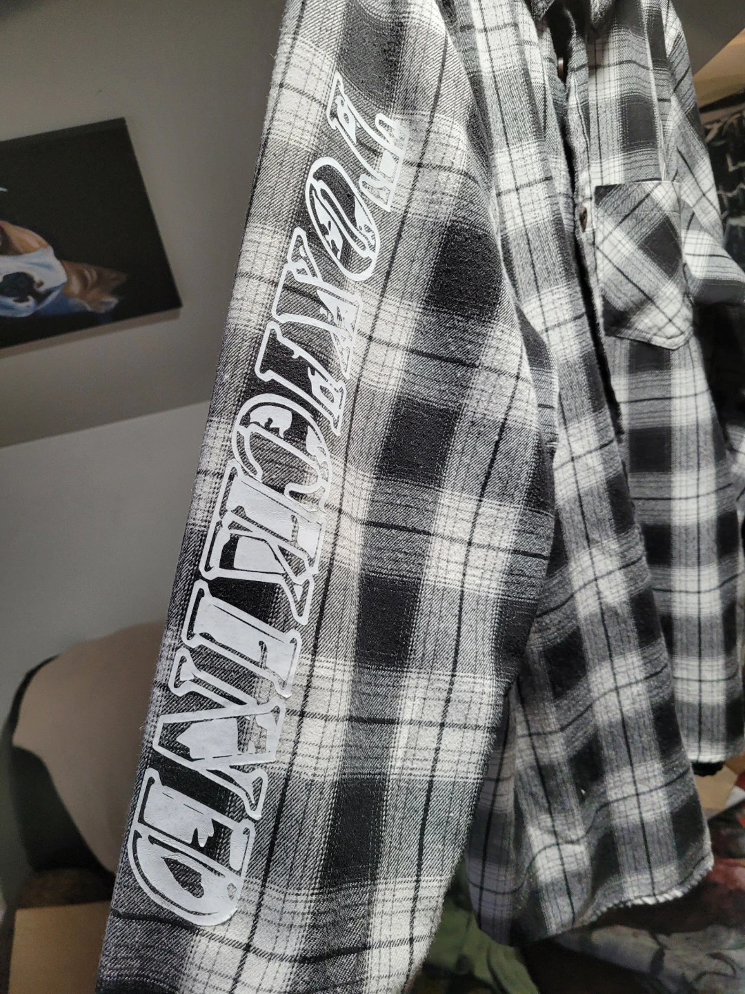 Flannel Shirt with ToxicKind Graphic Prints - photo 2