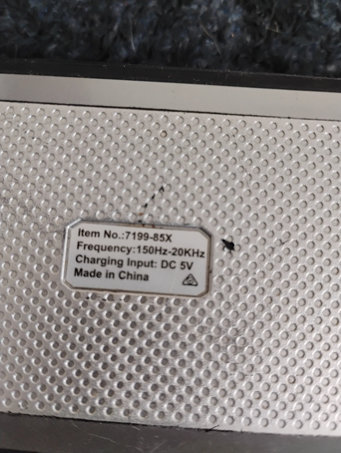Portable speaker
