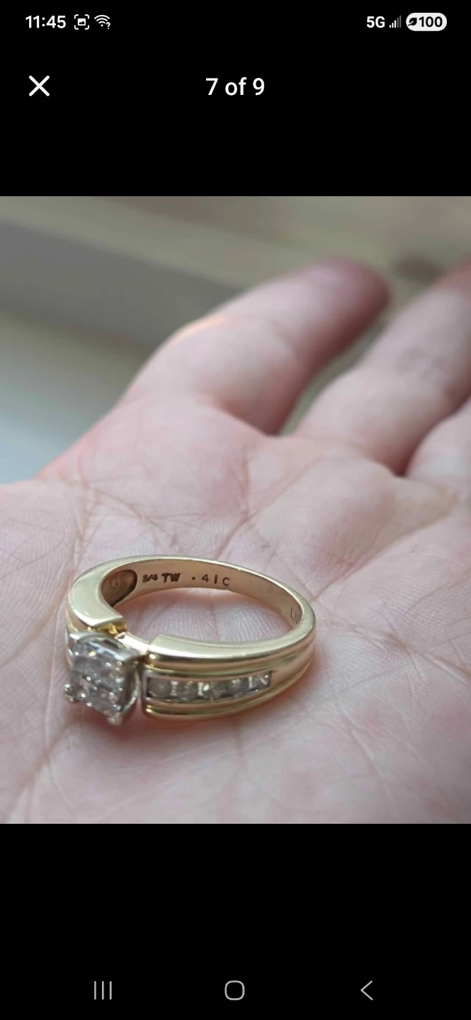 14K Yellow Gold Diamond Ring 0.75 TW