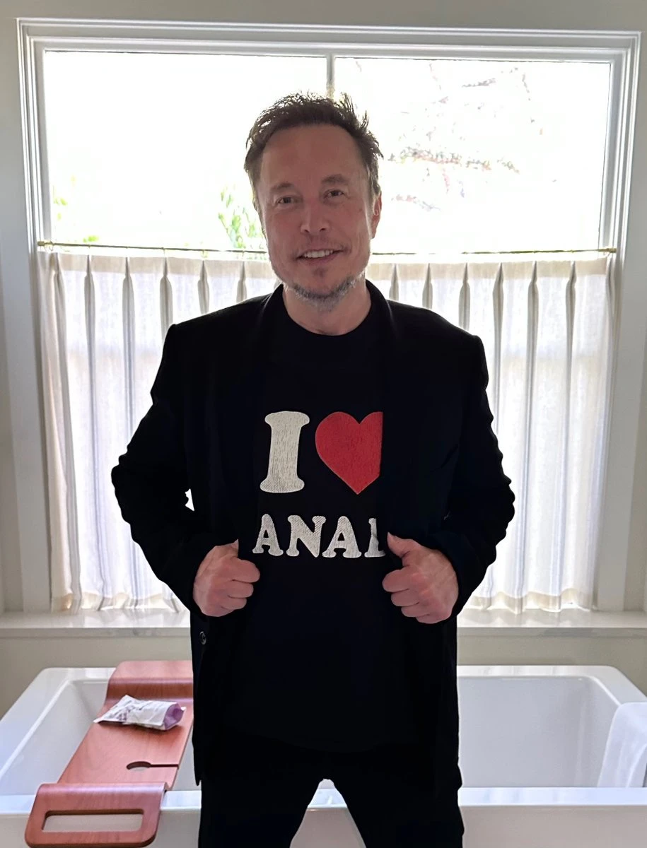 Black T-Shirt I Love Anal