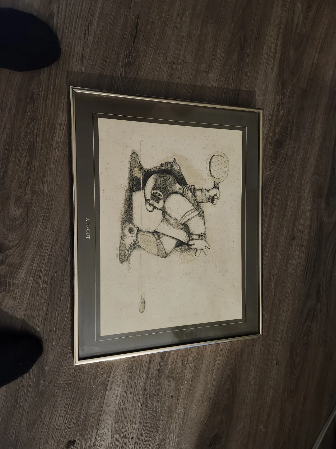 Framed Print "ADD OUT"