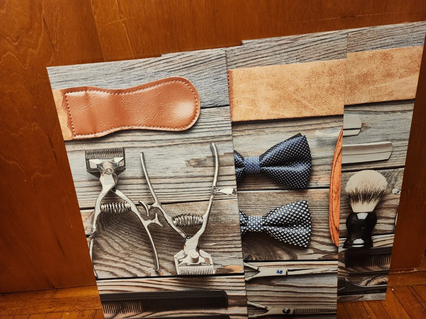 Barber Tool & Bowtie Wall Art Prints