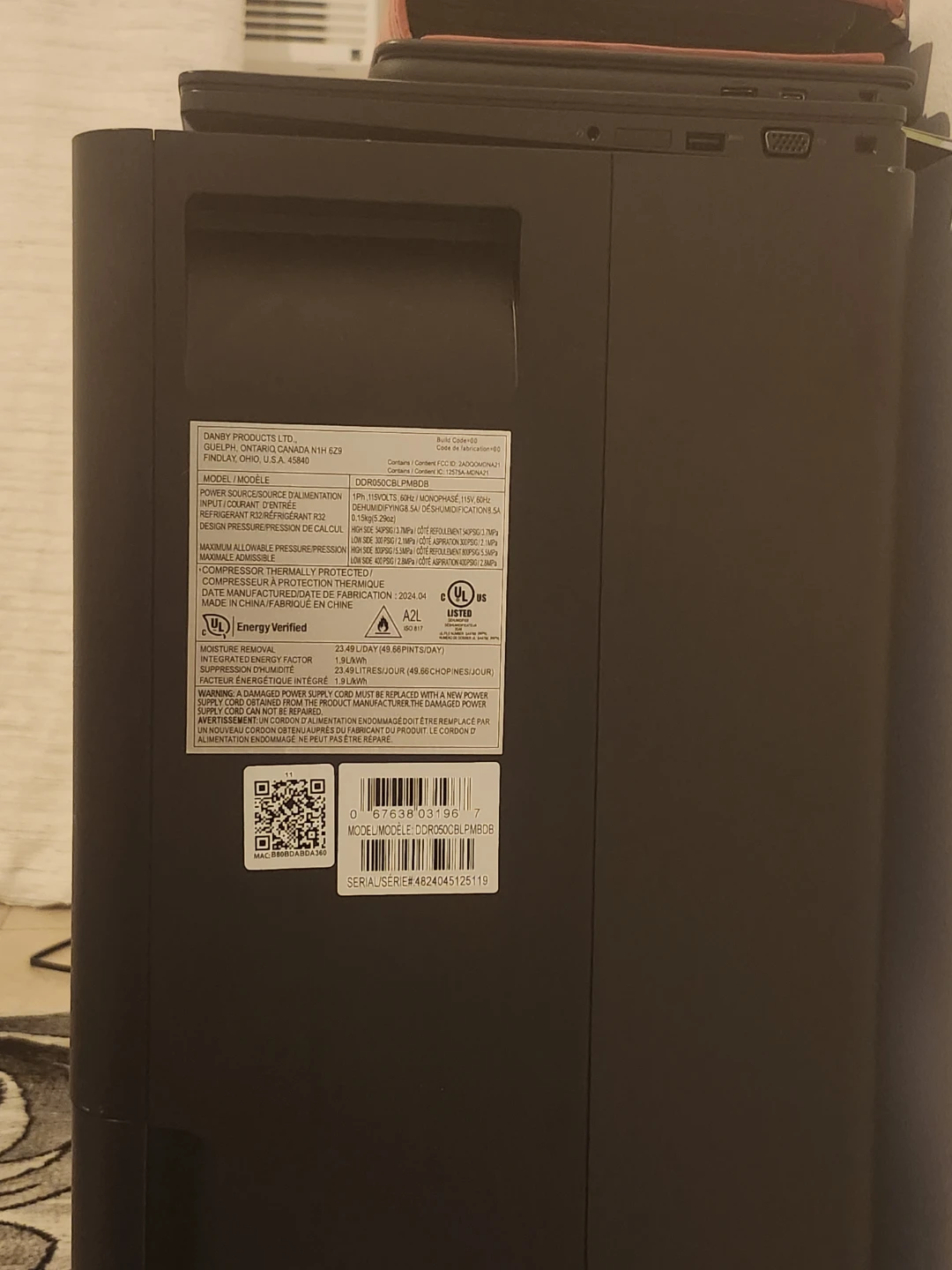 Danby Dehumidifier - photo 2
